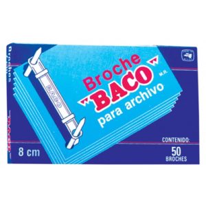Broche para archivo 8cm c/50 piezas