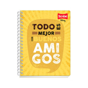Cuaderno profesional Lettering, 100 hojas, doble espiral.