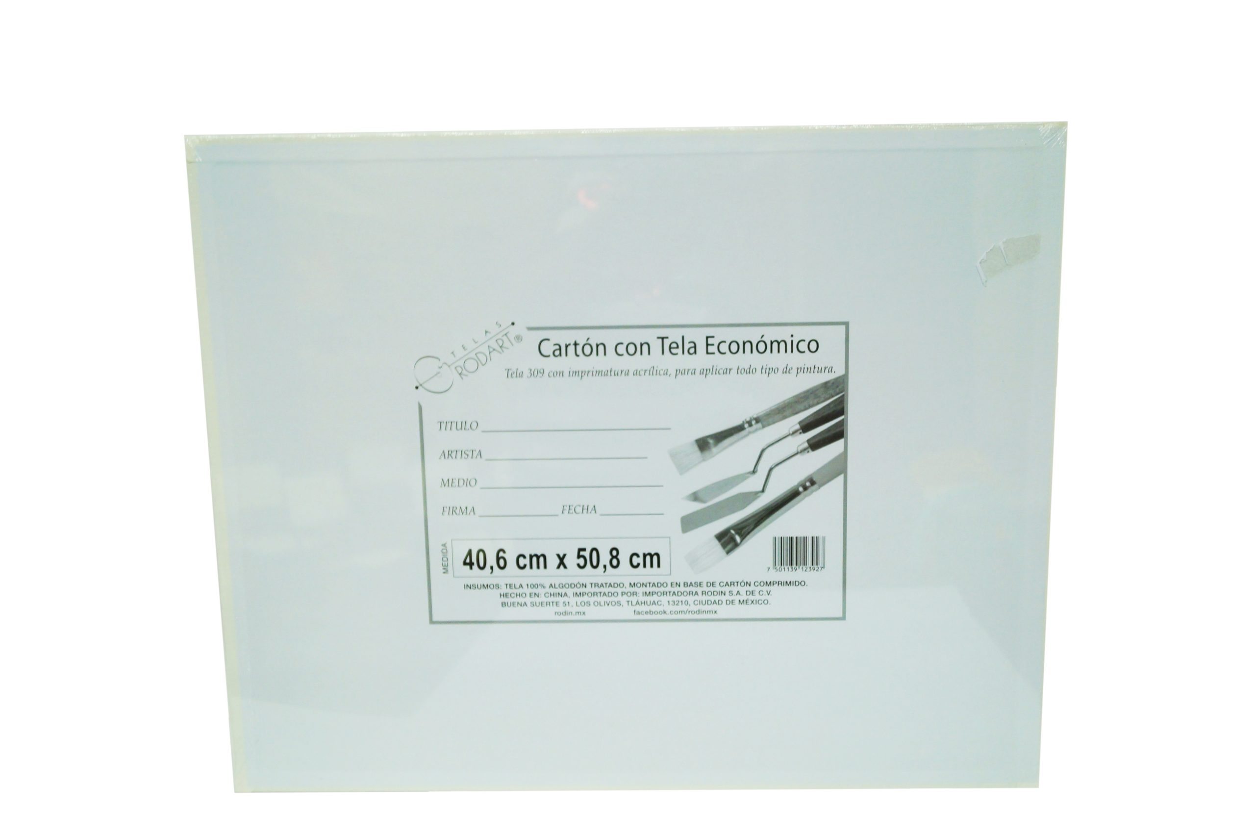 Cartón con tela económico 40.6 x 50.8 cm
