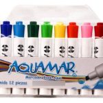 Marcadores de agua de colores Aquamar c/ 12 piezas