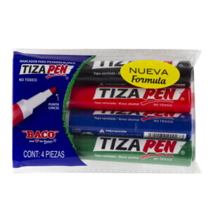 Marcador para pizarrón Tizapen c/ 4 piezas