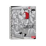 Cuaderno profesional In Black, 100 hojas, doble espiral.