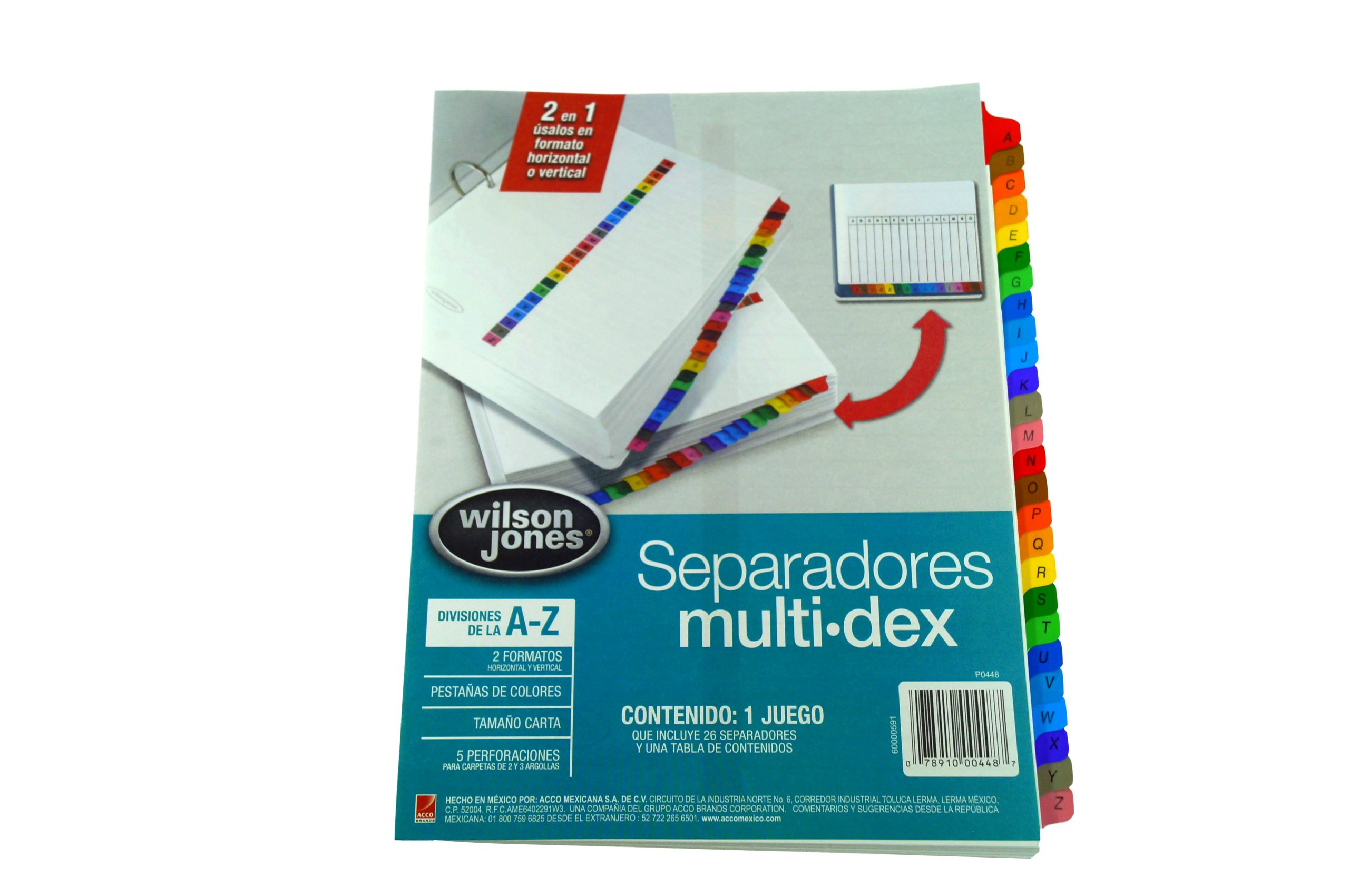 Separador multidex A-Z wilson