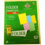 Folder tamaño carta Crema c/ 100 piezas
