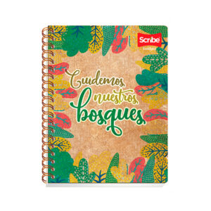 Cuaderno profesional Ecológico, 100 hojas, doble espiral.