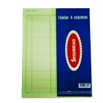 Block tabular Seguridad 4 columnas c/ 50 hojas 3404