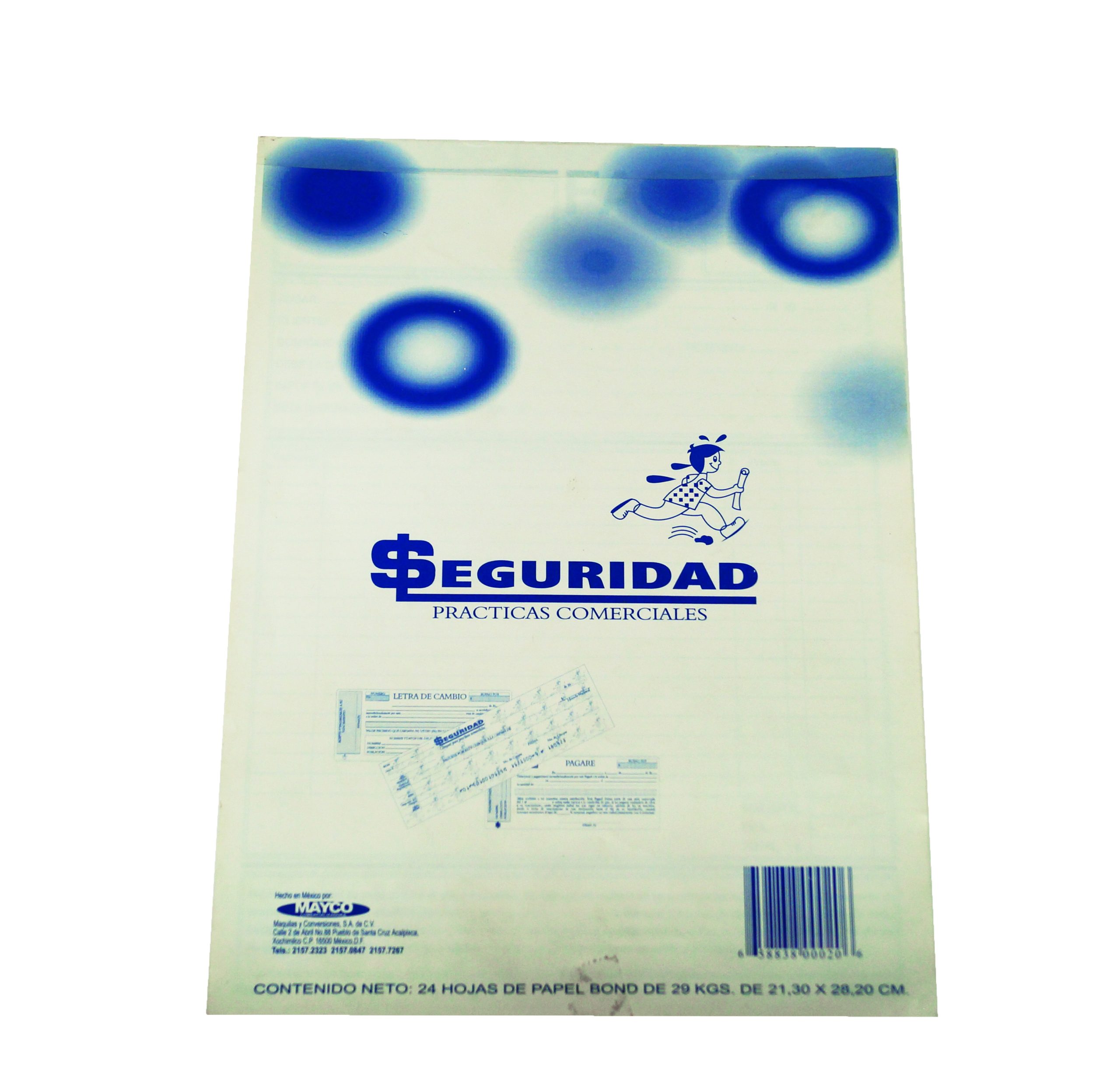 Block practicas comerciales Seguridad tamaño carta  c/ 25 hojas