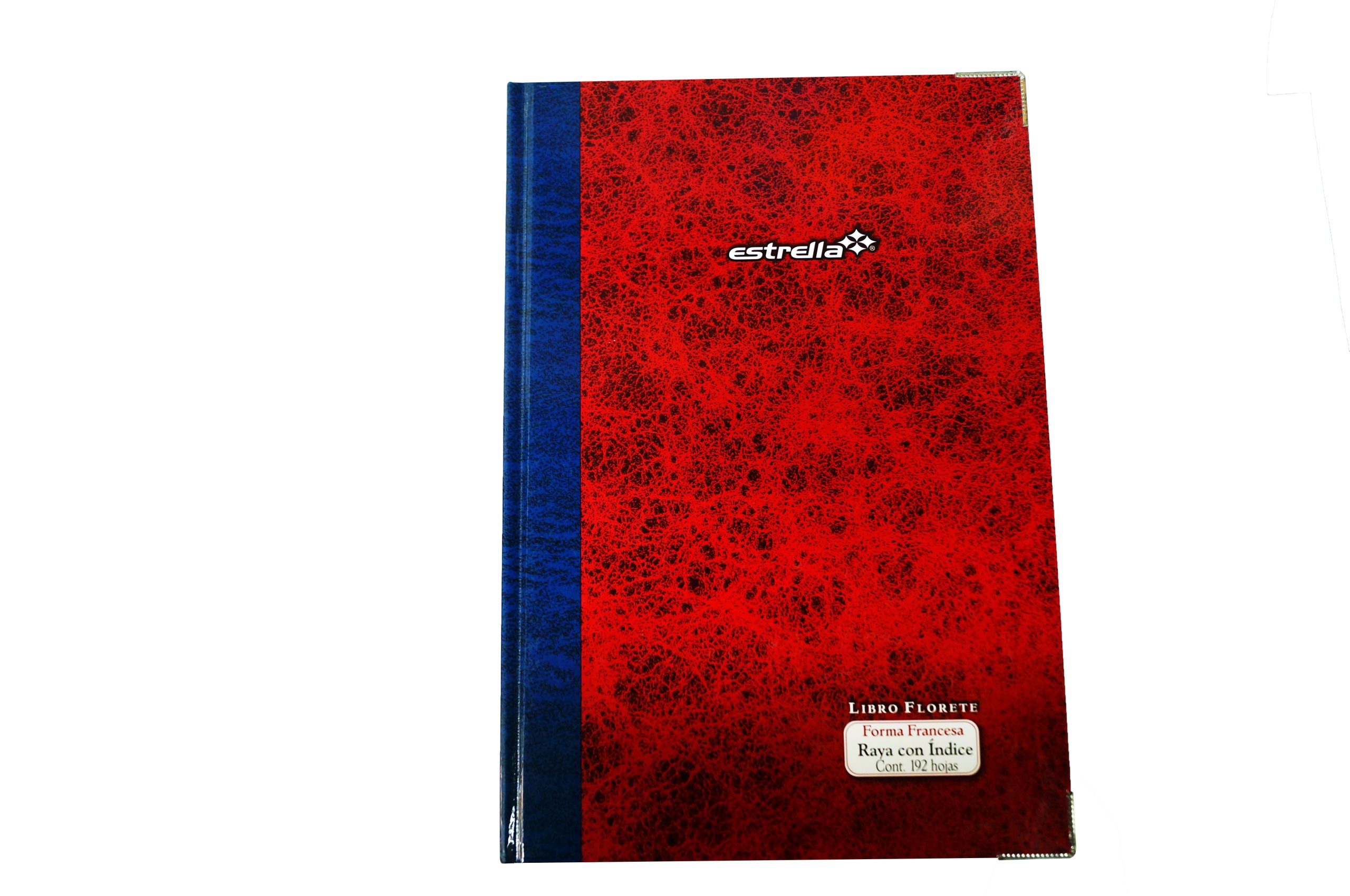 Libro florete Raya con Indice c/ 192 hojas