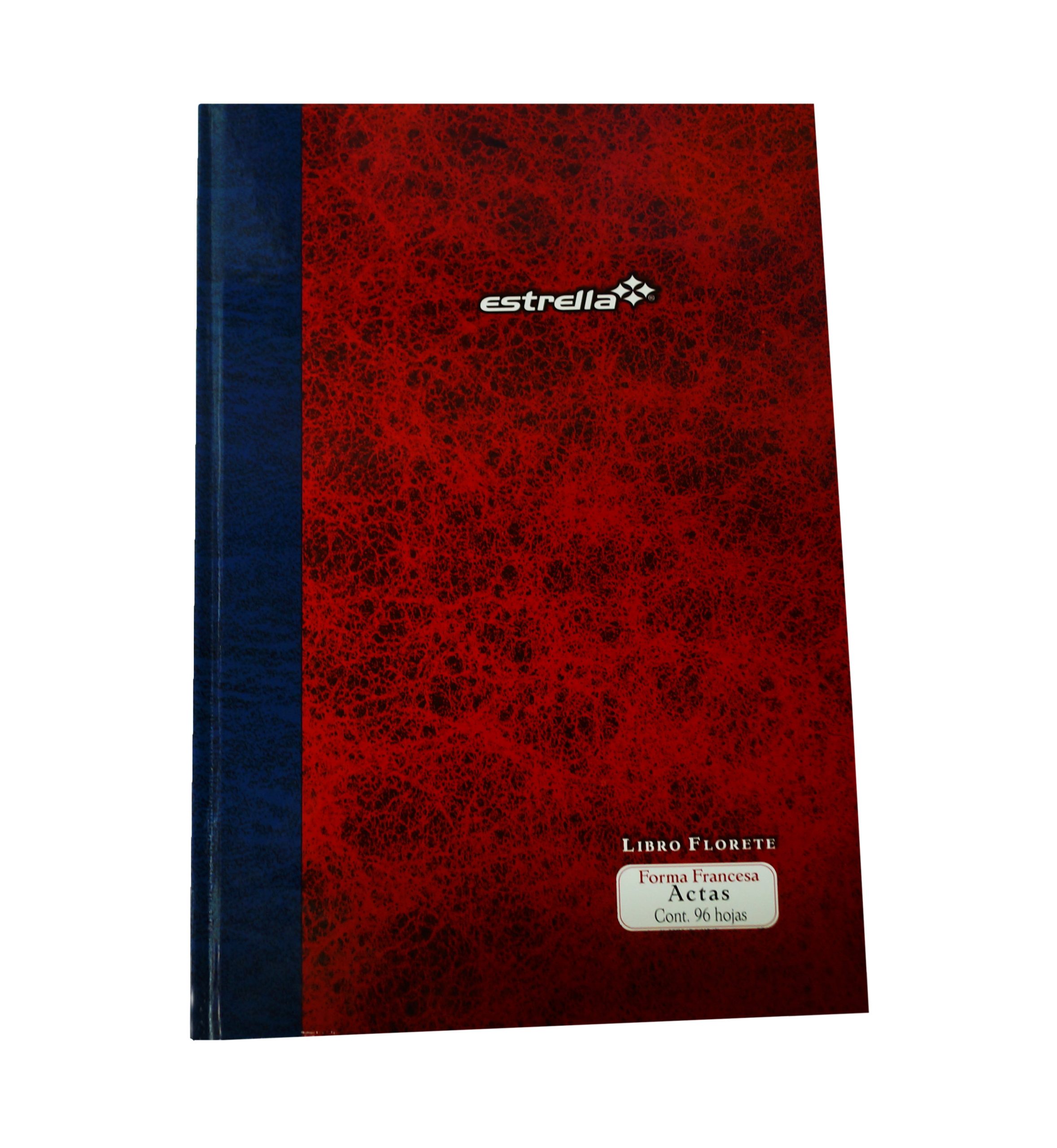 Libro florete de actas forma francesa c/ 96 hojas