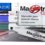 Marcador Magistral para pizarrón clásico c/4 pzas