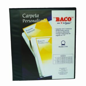 Carpeta de Vinil de argolla O, panorámica 1 pulgada