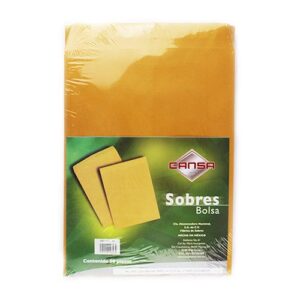 Sobre manila sin rondana 23 x 30.5 tamaño carta c/ 50 piezas