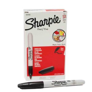 Marcador permanente punto fino Sharpie c/ 12 piezas