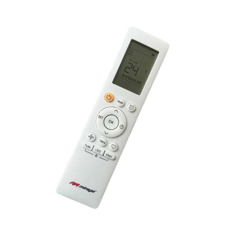 CONTROL REMOTO MIRAGE RG10B(D2)/BGEF COMPATIBLE CON LIFE 12+