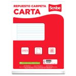 Hoja de repuesto para carpeta c/100 piezas