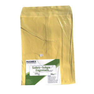 Sobre manila sin rondana t/ministro 30.5 x 39.5 cm c/50 pzas