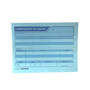 Block Comprobante de gastos 1/4 carta c/50 hjs