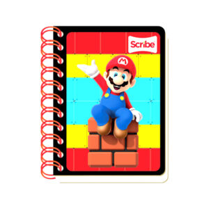Libreta pocket doble espiral c/80 hjs Mario Bros