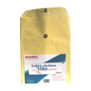 Sobre manila con rondana t/carta 22.8 x 30.5 cm c/50 pzas