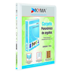 Carpeta panorámica de vinil blanca 1/2 pulgada argolla O Kyma