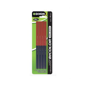 Lápiz bicolor hexagonal grueso c/4 pzas Dixon