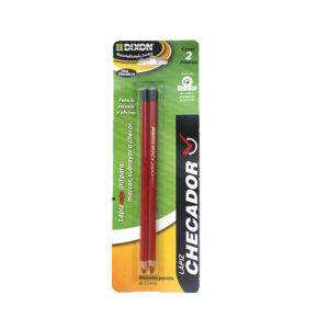 Lápiz checador rojo 2 pzas Dixon