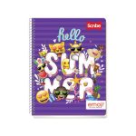 Cuaderno profesional Emoji, 100 hojas, espiral sencillo.