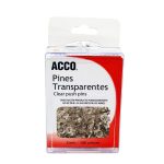 Pin transparente c/100 piezas