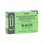 Clip cuadradito no. 3 c/100 piezas