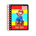Libreta pocket doble espiral c/80 hjs Mario Bros